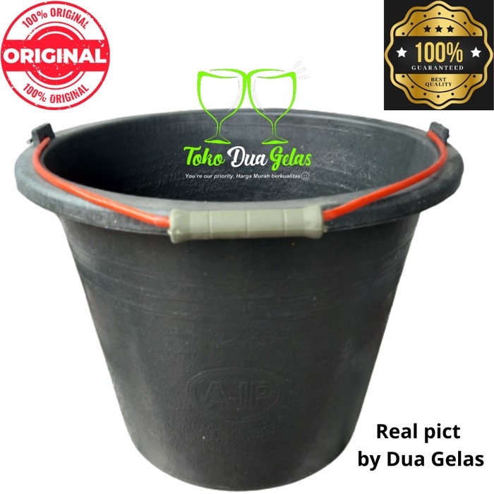 Ember Hitam Cor Plastik Karet Hitam Tebal 5 Liter Anti Pecah 6 Liter