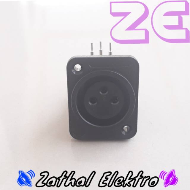 Soket canon XLR body Female