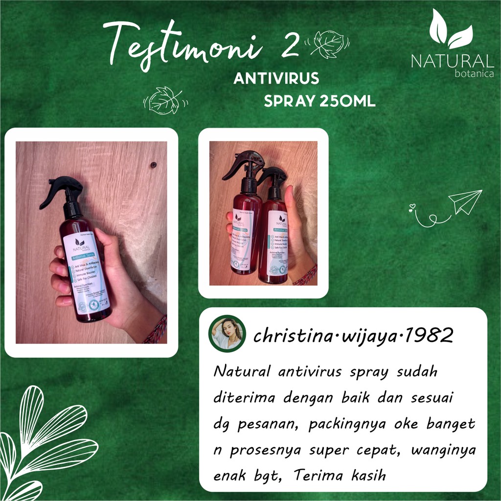 Natural Antivirus Spray - Anti Bakteri - Natural Disinfektan 100ML