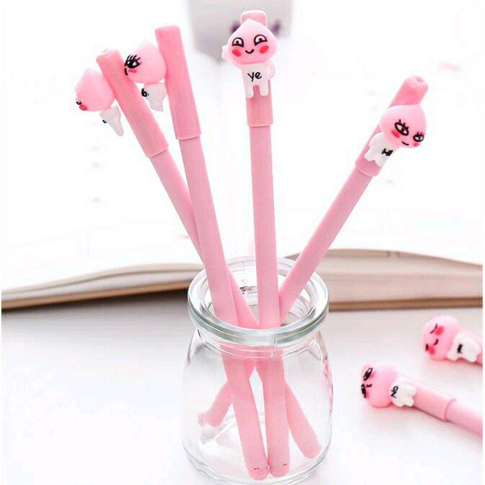 

Ballpoint Karakter Lucu Unik ATK Sekolah Pulpen Kakao A Peach Pen Pena Bolpoin