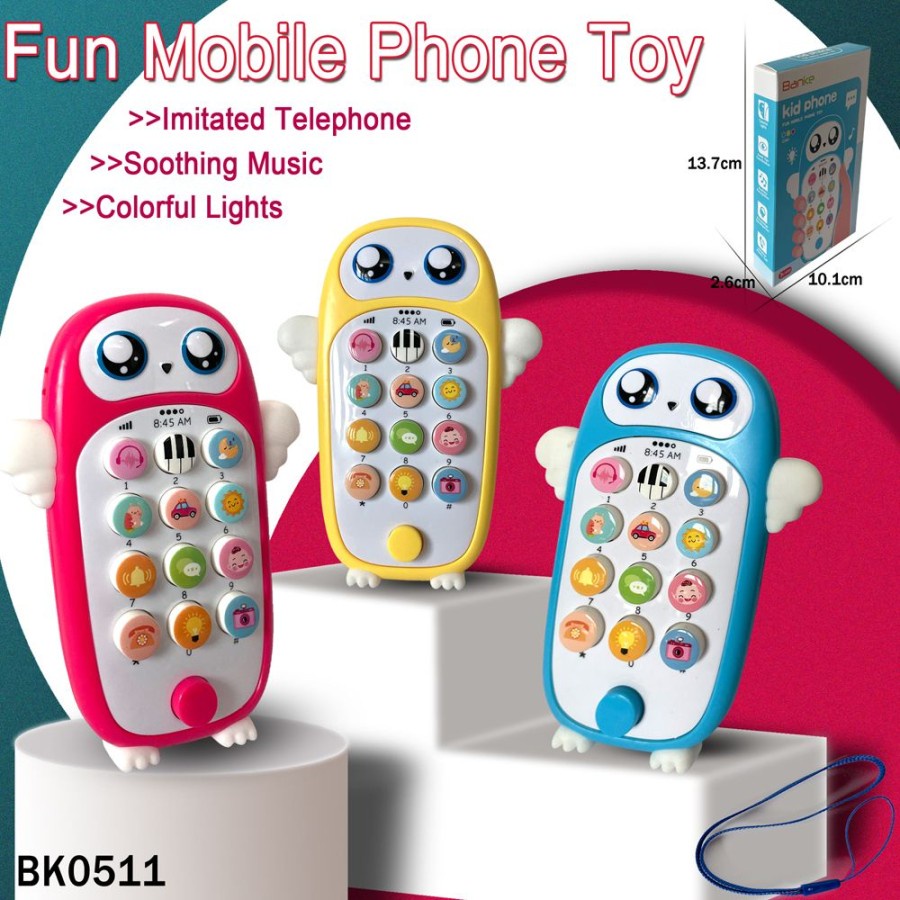 Mainan Bayi Puzzle Mobile Phone Edukasi Baby Music Bilingual Bunyi