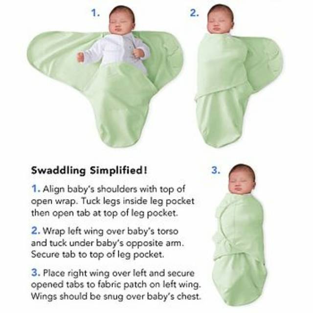 Bedong Instan Swaddle / Bedong Instant dengan perekat