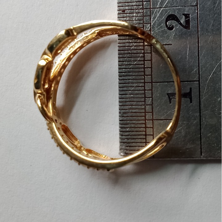 Cincin Emas 17K - 1.9 gr Kadar 750 - 1210