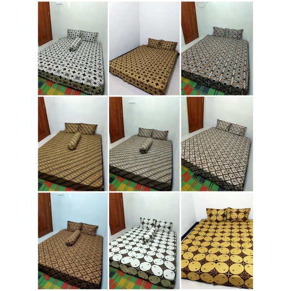 SPREI BATIK PEKALONGAN UKURAN 200X200 TINGGI/TEBAL 30CM