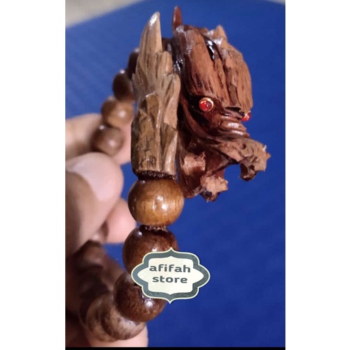 Gelang kayu galih nagasari kepala naga 15mm
