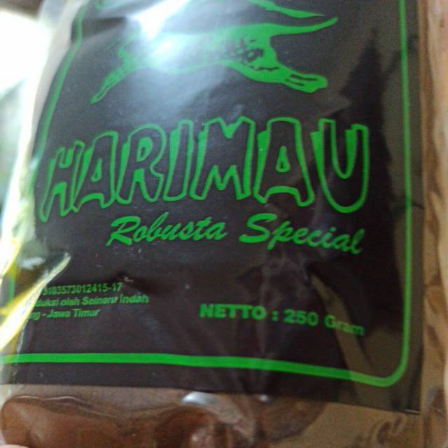 Kopi bubuk ROBUSTA SPECIAL cap HARIMAU Nett.250grm