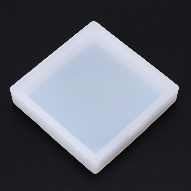 SIY  Silicone Mold Square Polymer Clay Base Board Mirror DIY Jewelry Epoxy Resin Craft Making Handmade Molds Geometric Tools