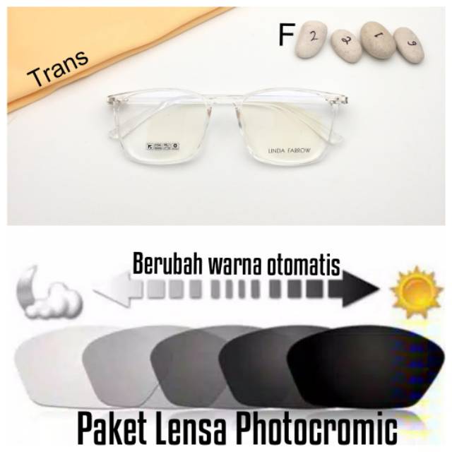 PROMO !!! PAKET KACAMATA LENSA PHOTOCROMIC MINUS  ANTI RADIASI  KACAMATA WANITA TRENDY Termurah