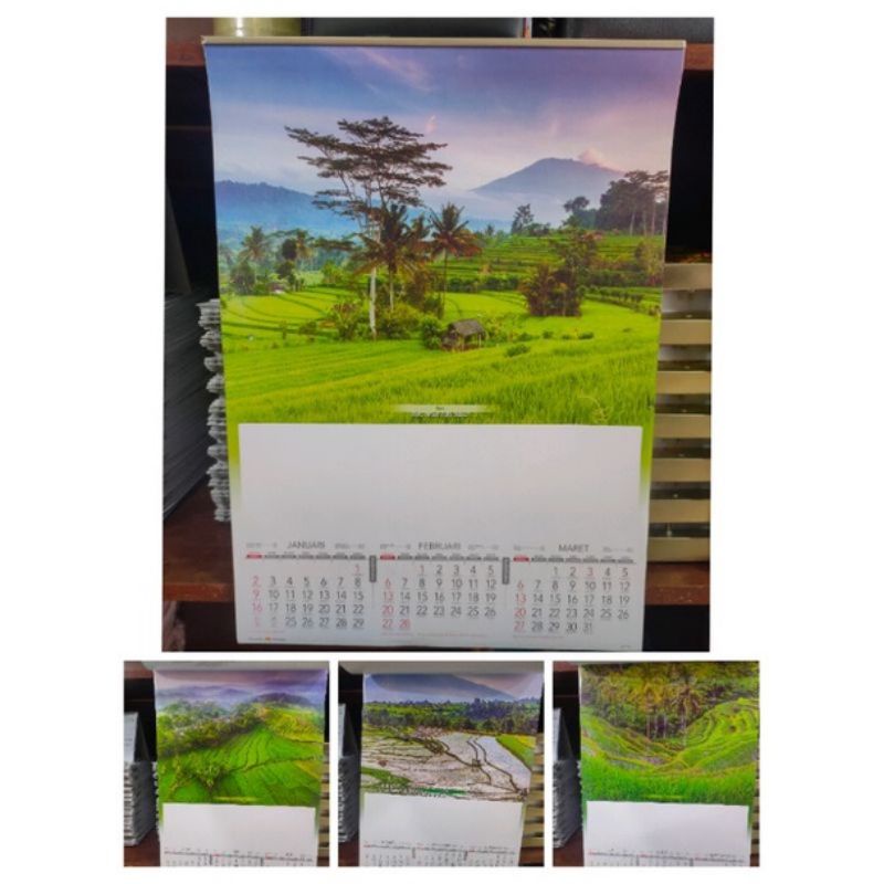 

kalender dinding 2022 triwulan 4 lembar pemandangan