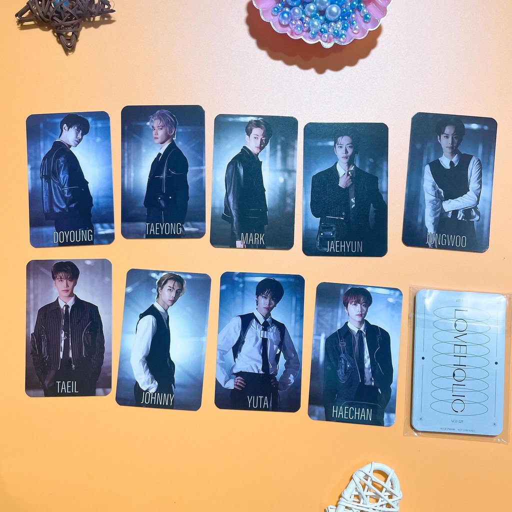 9pcs Kartu Lomo Foto Kpop NCT 127 LOVEHOLIC Jepang Ukuran Kecil