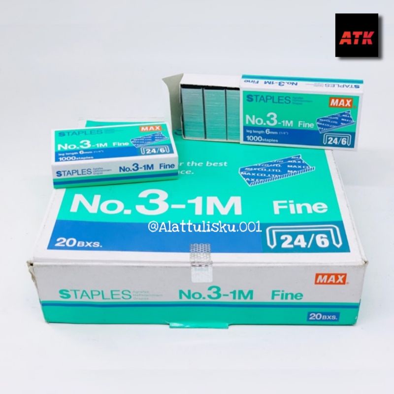 

REFILL MAX NO.3 / ISI STAPLER MAX HD 50 / ISI STAPLES MAX NO 3