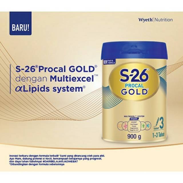 S26 Procal Gold Tahap 3 1600gr Vanila Susu Formula Shopee Indonesia
