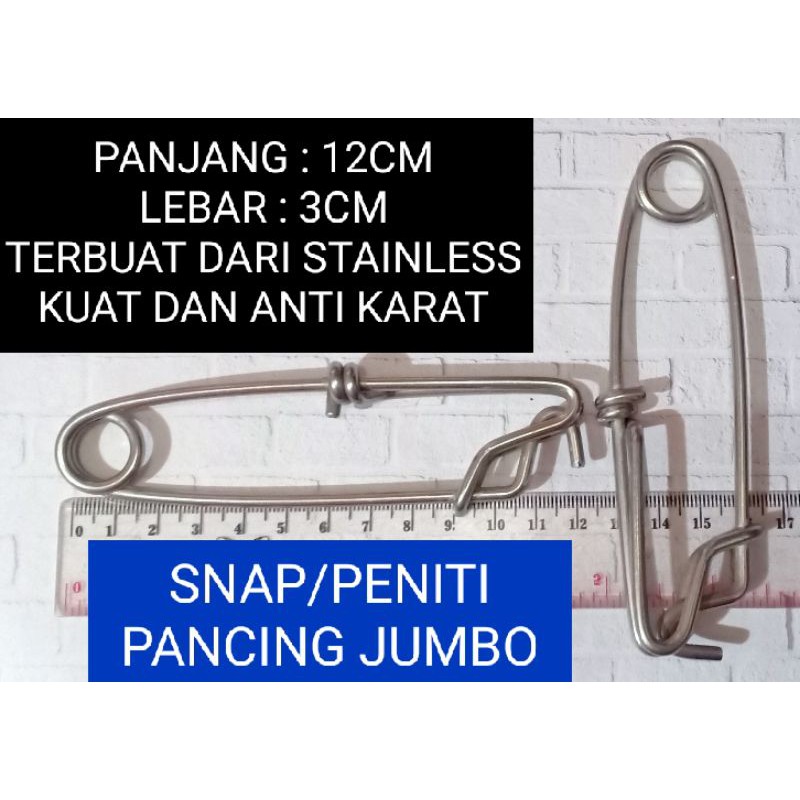 SNAP STAINLESS BITING PANCING SNAP JUMBO PENITI PANCING STAINLESS PENITI PANCING BESAR SNAP BESAR