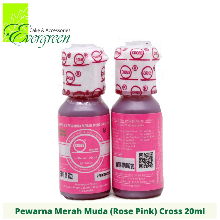 

Pewarna Makanan Merah Muda (Rose Pink) 20ml