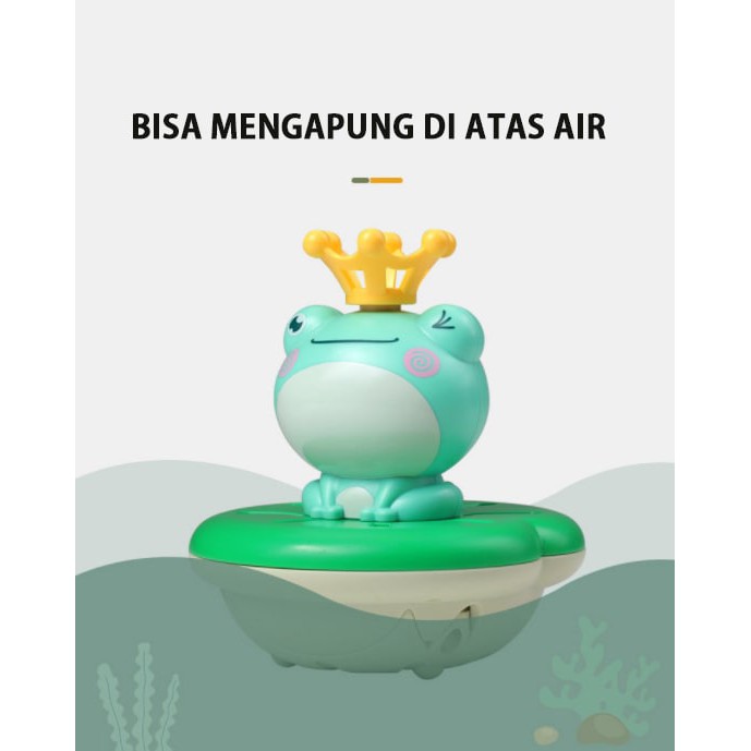 froggy bath toy frog monkey mainan mandi bayi kodok 4 in 1