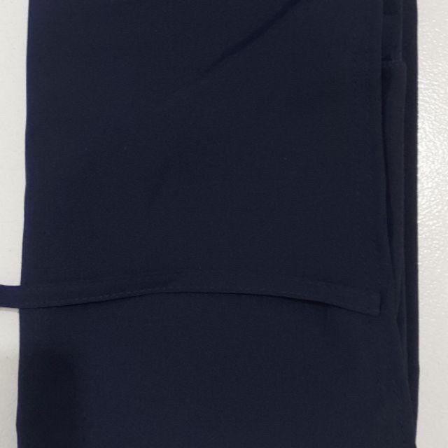 KERUDUNG BERGO MARYAM XL WOLFIS HIJAB INSTAN-Navy