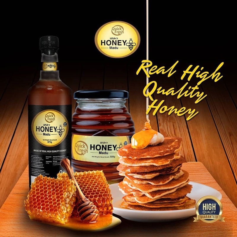 

Madu Quick Fresh Honey 500 Gr Free Buble Wrab + Kardus
