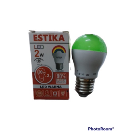 LAMPU ESTIKA LED WARNA WARNI 2 WATT