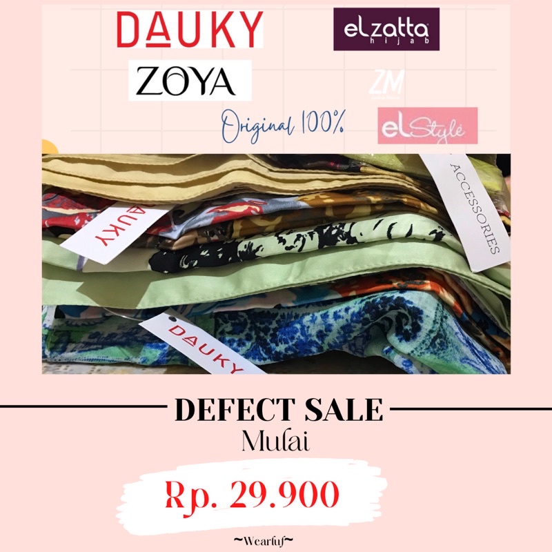 Defect sale hijab elzatta dauky elhijab zm zaskia mecca sale