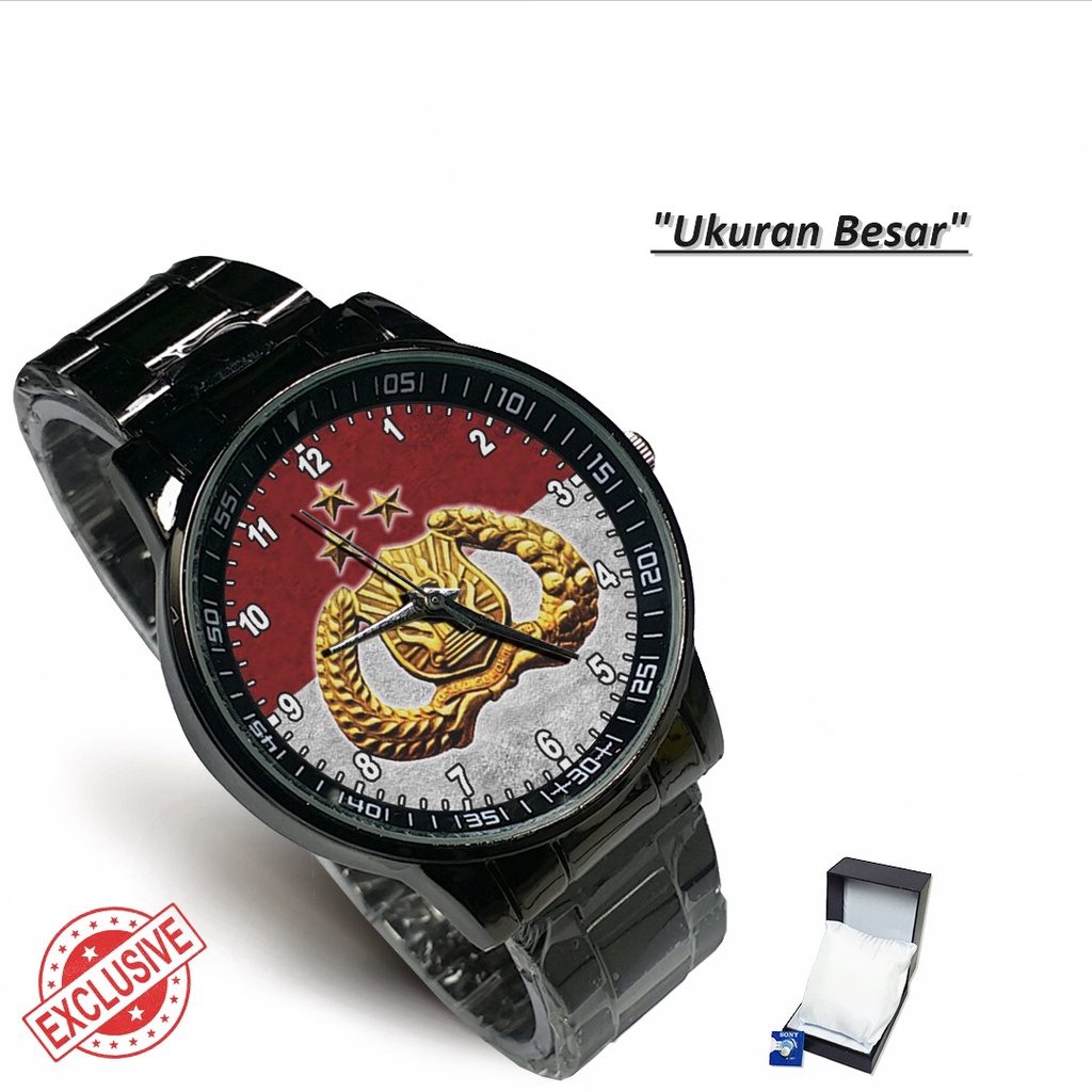 Jam Tangan Rantai Couple LAMBANG POLRI - 01 (Limited Edition)