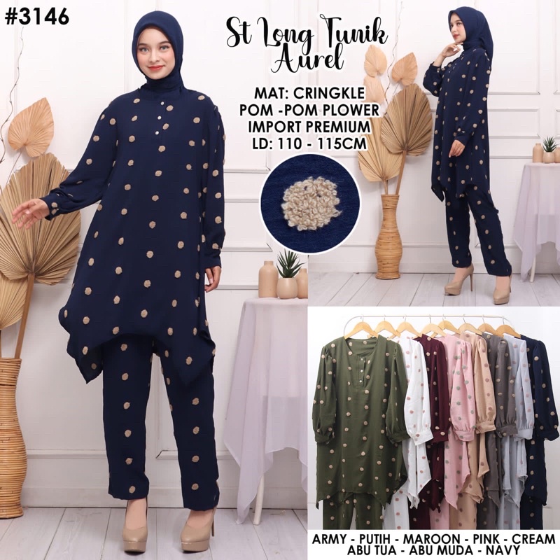 ONE SET  CRINkLE POMPOM PREMIUM / SETELAN CRINCRINKLE / ONE SET POMPOM / ONE SET CRINKLE / SETELAN B