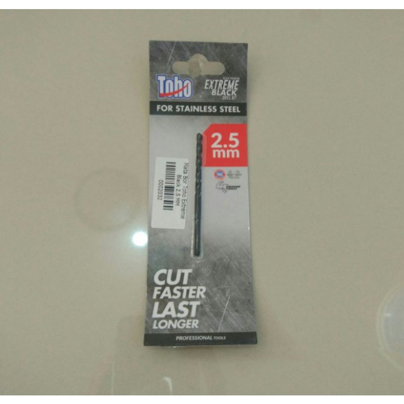 Mata Bor Toho 2,5mm Besi/Mata Bor Toho Extreme Black