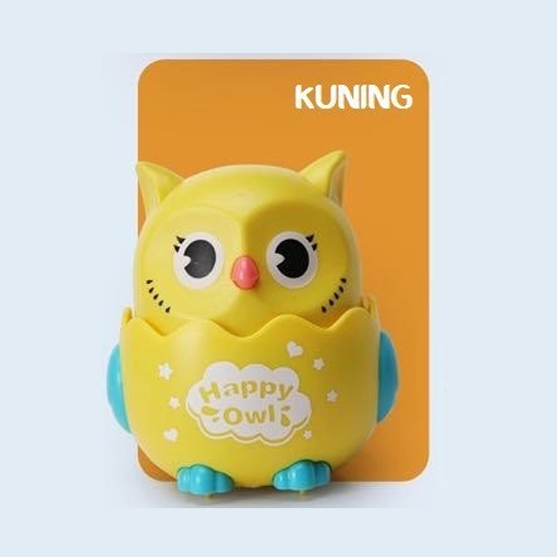 Mainan Anak  Anak Owl / Mainan Edukasi Anak Burung Happy Owl Tekan dan Jalan Jalan / Mainan Bayi