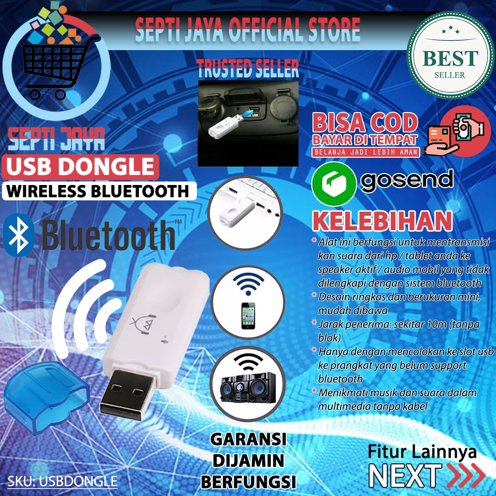 Usb Dongle Wifi Wireless Bluetooth Adapter Audio Usb Receiver Musik Mp3