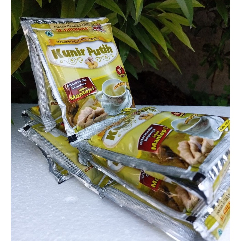 

Instan Kunir Putih Sachet (1renteng isi 10sachet) | Al-Ghuroba | Minuman Herbal Alami Menyehatkan & Menyegarkan