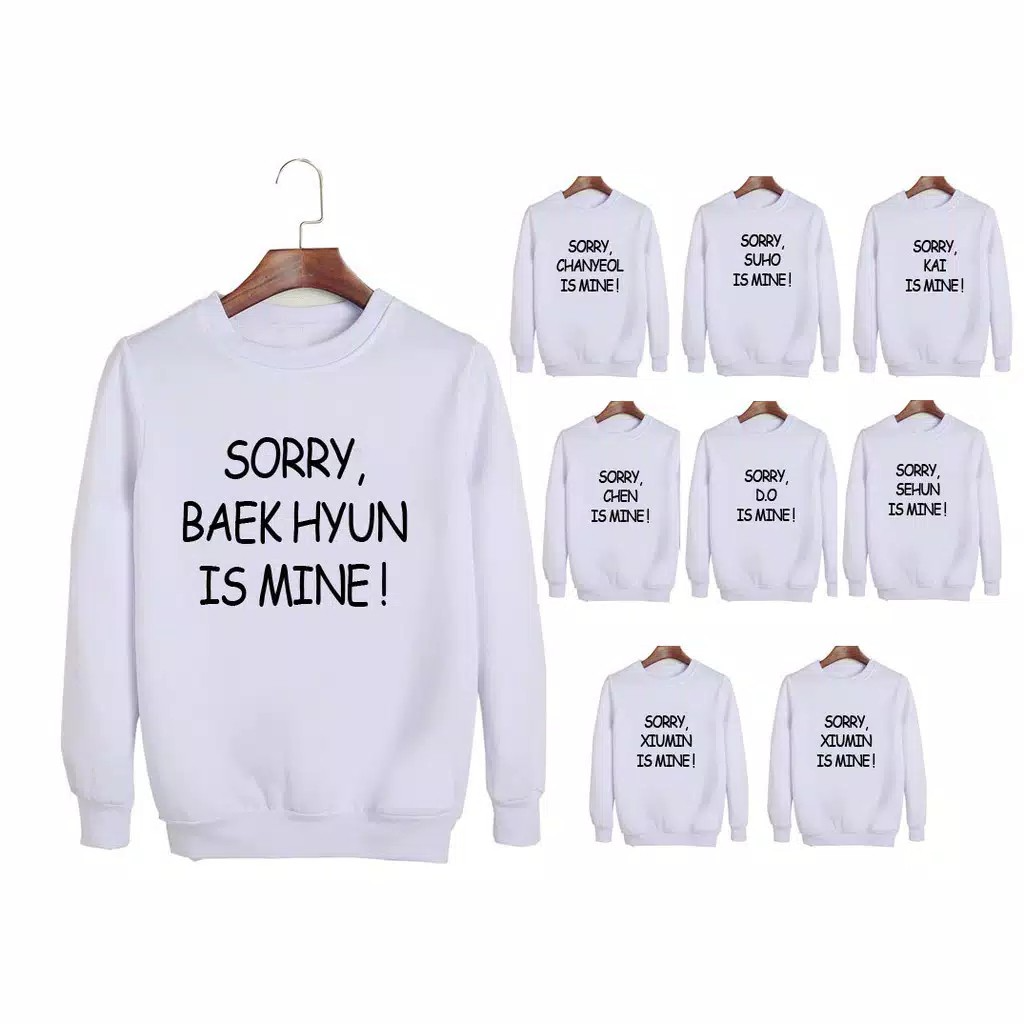 COD Sweater Hoodie EXO BAKEHYUN KAI CHANYEOL SUHO CHEN D.O XIUMIN SEHUN IS MINE