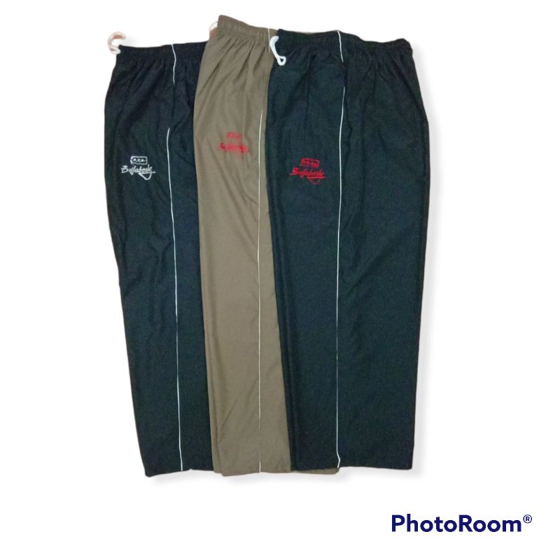 celana kolor trening panjang parasut pria/wanita dewasa