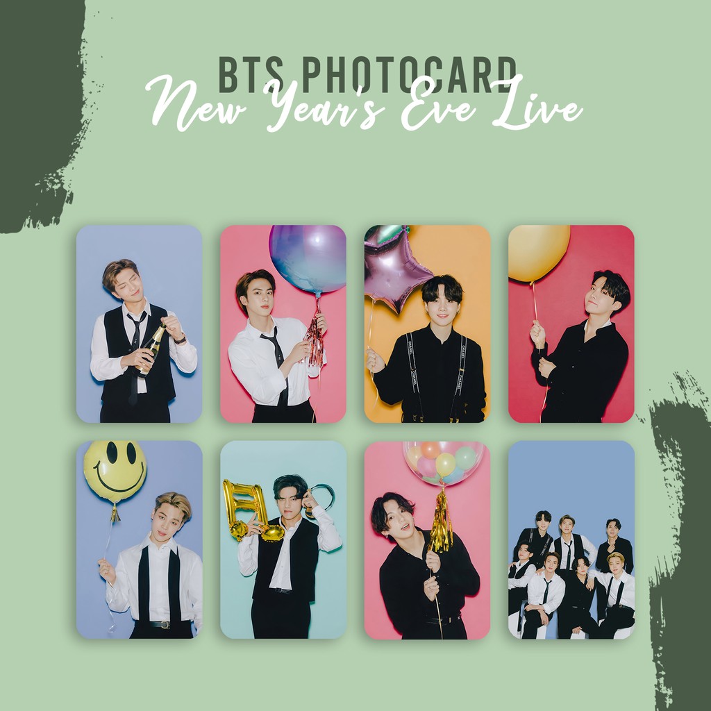 (READY STOCK) PHOTOCARD BTS NEW YEAR'S EVE LIVE + BONUS FREEBIES