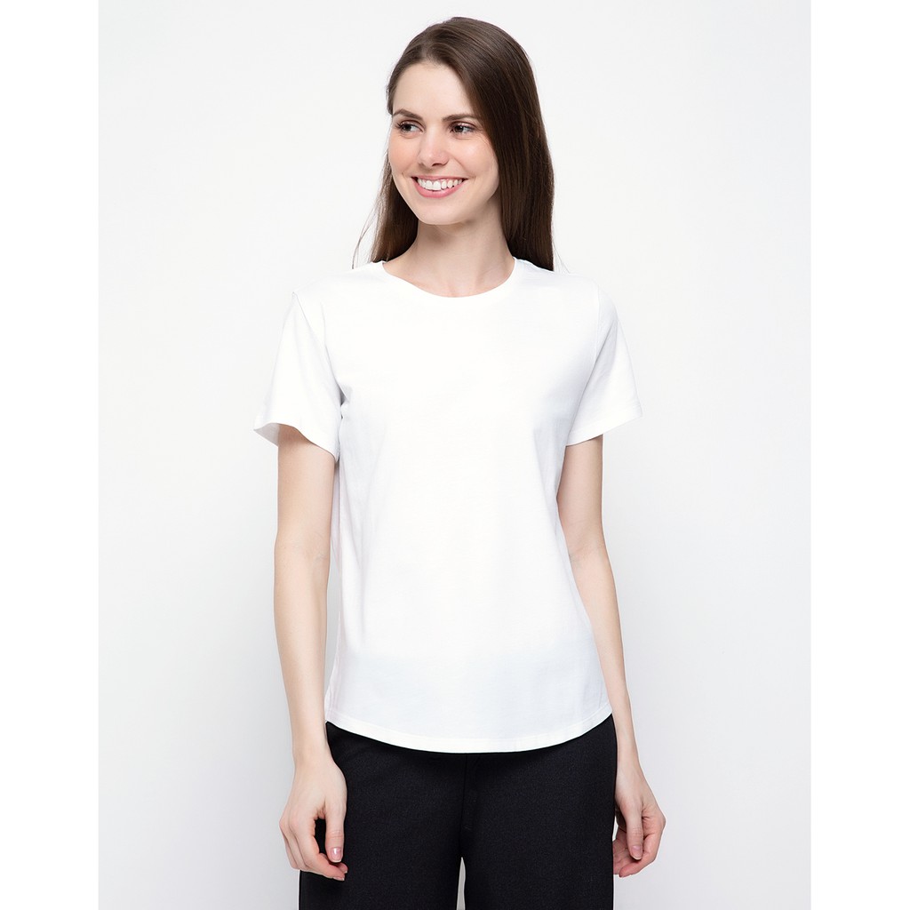 Matahari - St.Yves T-Shirt Lengan Pendek Polos - Putih