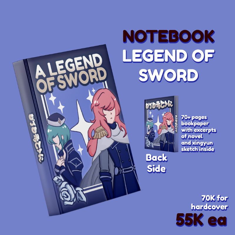 

Notebook Legend of Sword Genshin Impact