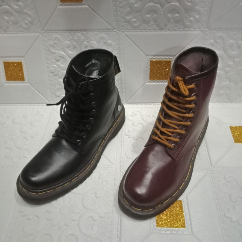 Sale Sepatu Boot Pria/Merek Dr. Martens/Kulit Asli