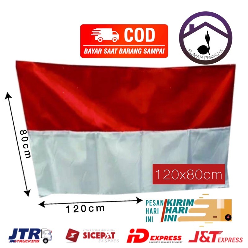 BIJIAN 80x120cm bendera Indonesia - bendera merah-putih - bemdera Agustusan - bendera kemerdekaan