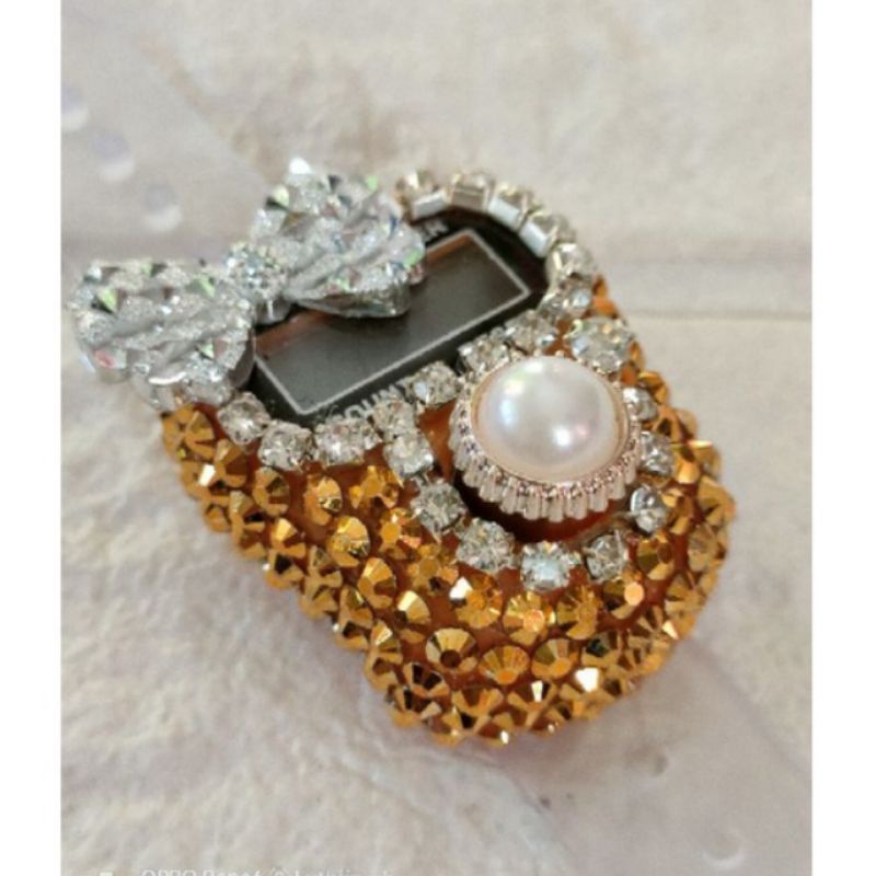 TERBARU / TASBIH DIGITAL PITA HITAM HIAS *FREE BATRAI CADANGAN* SWAROVSKI / TASBIH LUCU