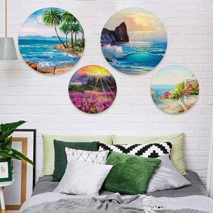 

RB Kanvas lukis bulat ukuran 30 cm warna putih
