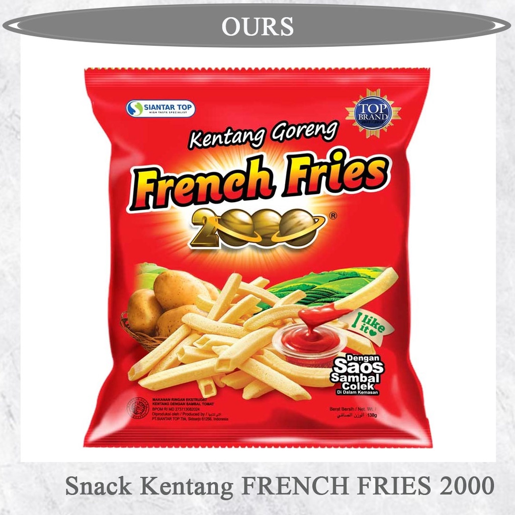 

FRENCH FRIES 2000/Kentang gorengn dengan saus 138gr