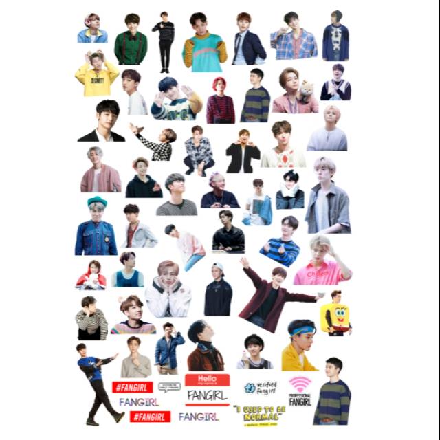 STICKER KARAKTER KPOP KDRAMA