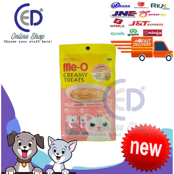 MAKANAN KUCING MEO CREAMY TREATS KATSUO 60GR