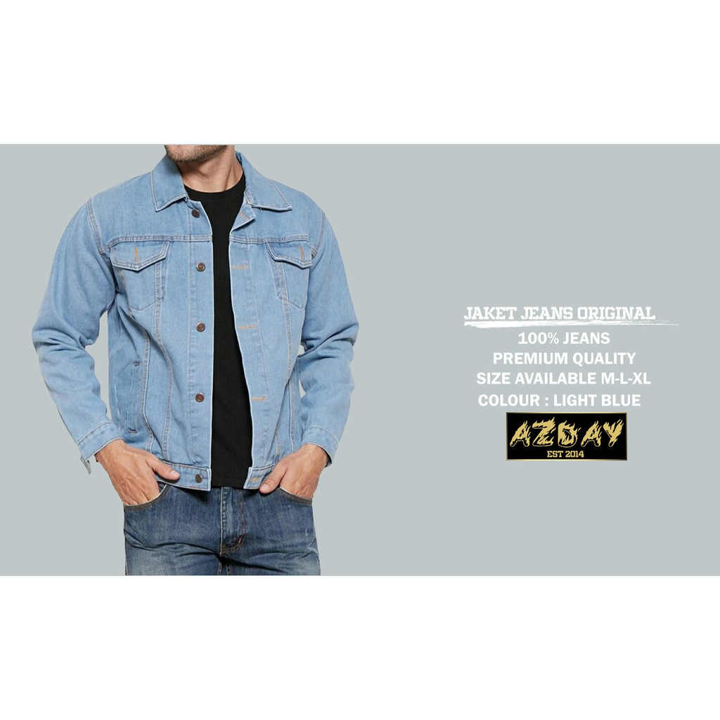 baru otentik kualitas hebat pengiriman cepat jaket jeans
