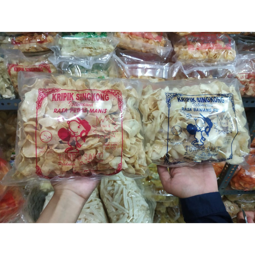 Jual Cemilan Snack Makanan Ringan Keripik Singkong Cap Turbo Sakti