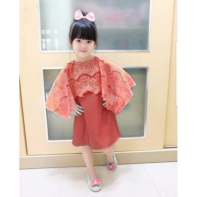 HOT SALE elsi cape bata fashion anak baju anak perempuan