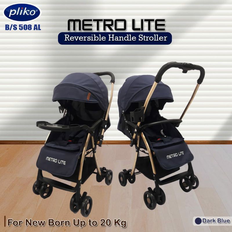 Makassar - Stroller Pliko BS 508 AL METROLITE / Kereta Dorong Bayi