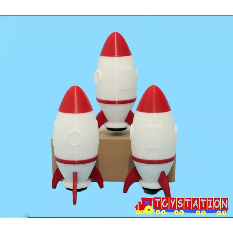 Mainan action figure pesawat rocket roket Nussa Nusa dan Rara