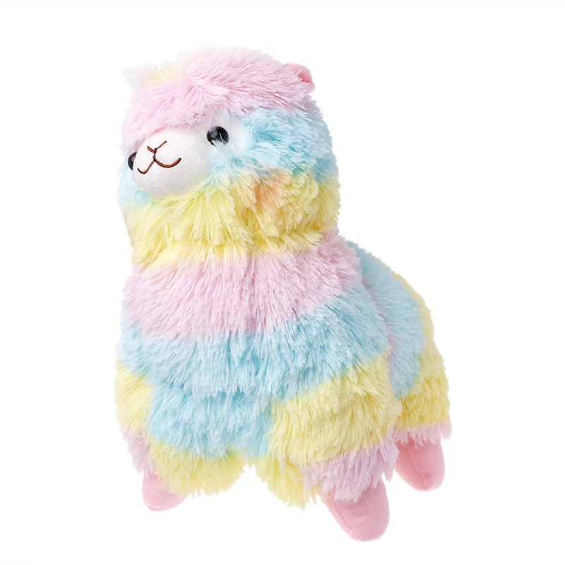 Mary Rainbow Alpaca Plush Toy Lama Untuk Boneka Cotton Stuffed Animal Toys