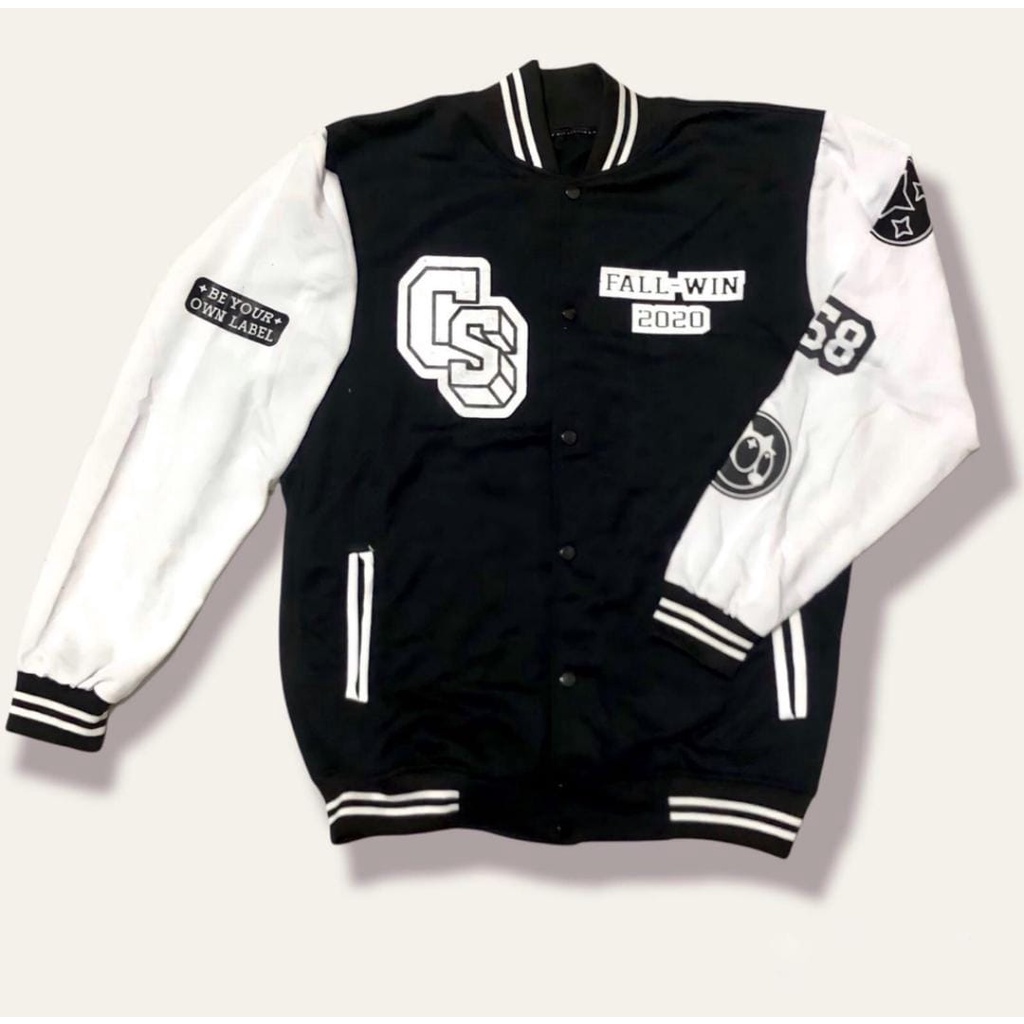 JAKET UNISEX CS FALL WIN BASEBALL PREMIUM // JAKET VERSITY UNISEX CASUAL FLEECE TEBAL HALUS KECE TERBARU,