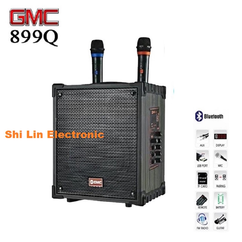 GMC SPEAKER 899Q BLUETOOTH + WIRELESS MIC