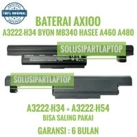 BATERAI AXIOO A3222-H34 A3222-H54 BYON ALVERSTONE M8340 M8341 A32-H54 HASEE A460 A480 ORIGINAL